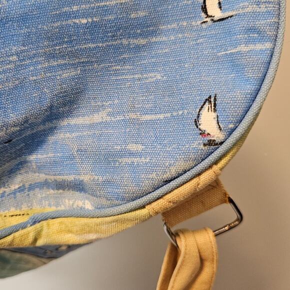 OUNSBY Beach Elements‎ Beach Artsy Backpack Unique Canvas Bag Ocean Blue Sand - Picture 7 of 16